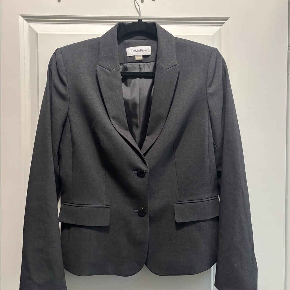 Calvin Klein Charcoal Women's Blazer